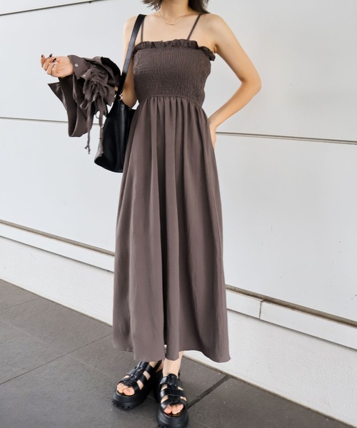 SpRay（スプレイ） ワンピース シャーリングショートスリーブ