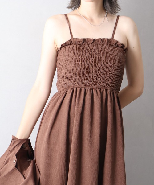 SpRay（スプレイ） ワンピース シャーリングショートスリーブ
