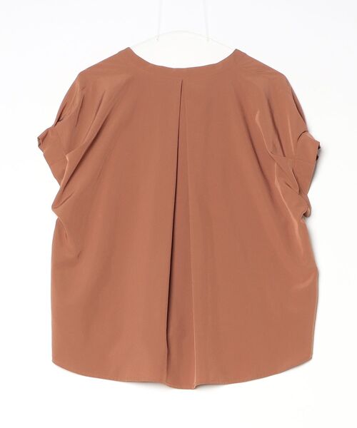 「ITEMS URBANRESEARCH」 半袖ブラウス FREE ブラウン レディース_画像2