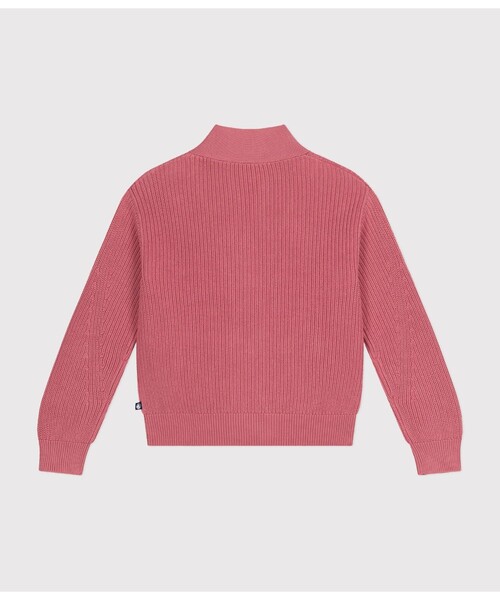 「PETIT BATEAU」 ニットカーディガン MEDIUM ピンク レディース_画像3