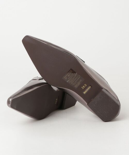 「EVOL」 フラットパンプス 24cm シルバー レディース_画像3