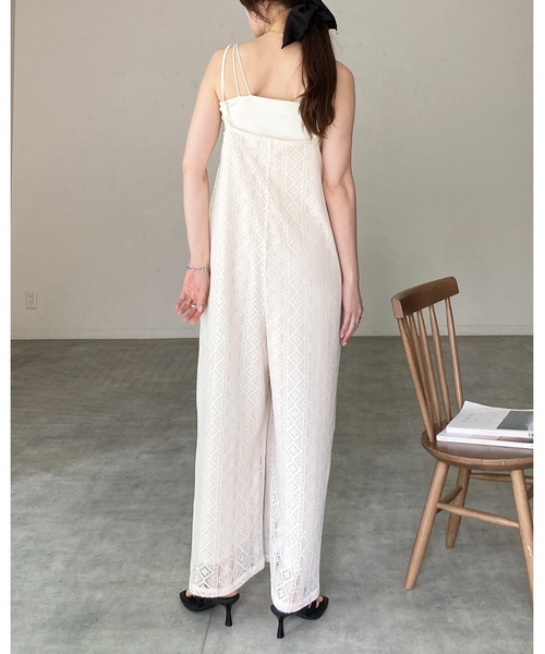 She's Closet サロペット オーバーオール ラッセルレース
