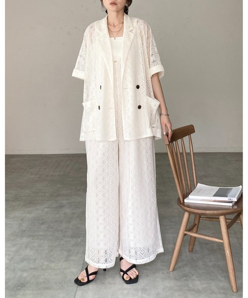 She's Closet サロペット オーバーオール ラッセルレース