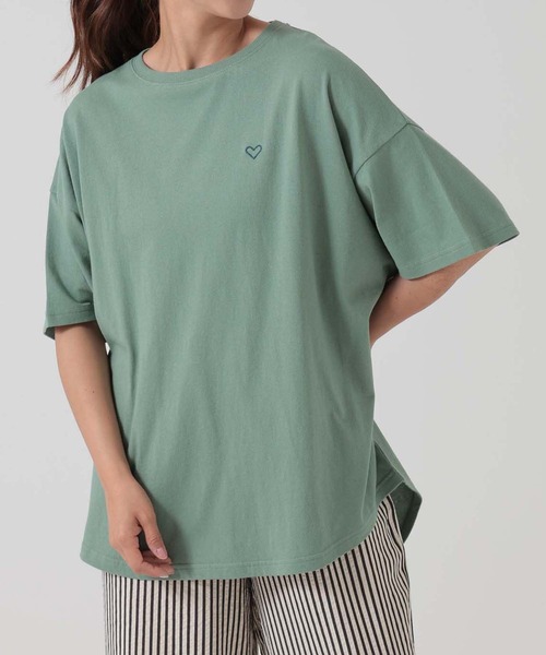 ハートマーケット（HEART MARKET） tシャツ 半袖 ヘムテールバック 
