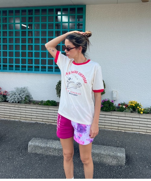 「ROXY」 半袖Tシャツ FREE グレー レディース_画像3