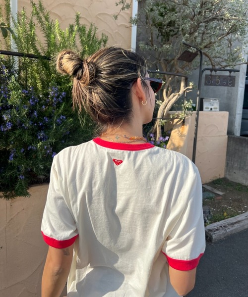 「ROXY」 半袖Tシャツ FREE グレー レディース_画像6