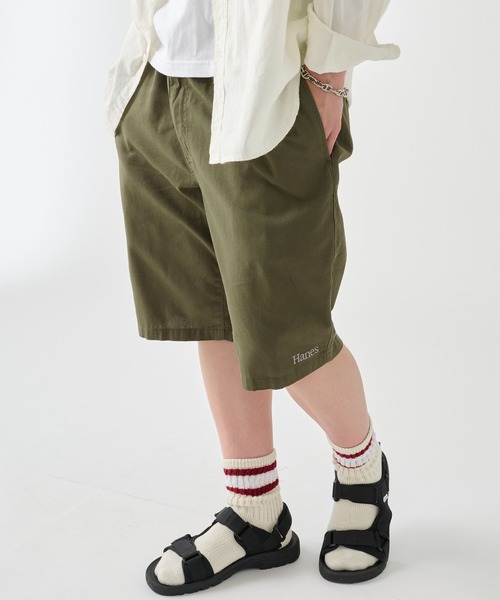 Hanes（ヘインズ） ハーフパンツ チノパン 短パン 「Hanes」チノクロス