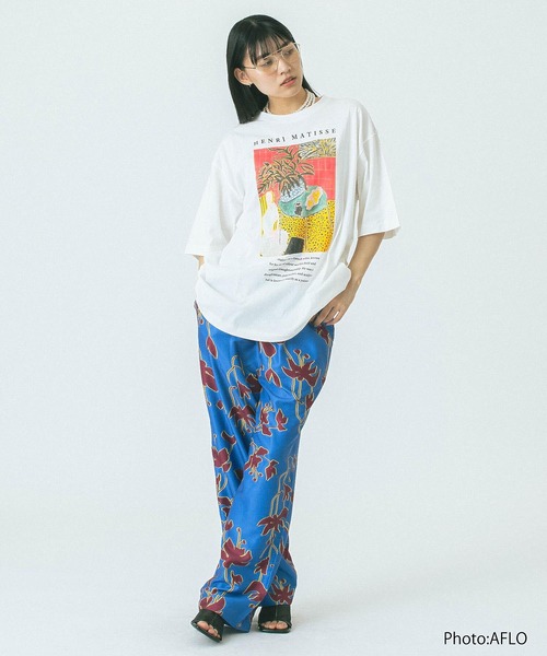 「ROSE BUD」 「CREOLME」半袖Tシャツ ONE SIZE ブラック レディース_画像4