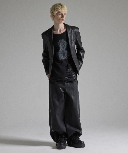 GRANCY tシャツ 「GRANCY」Graphic Damage LongTee / グラフィック