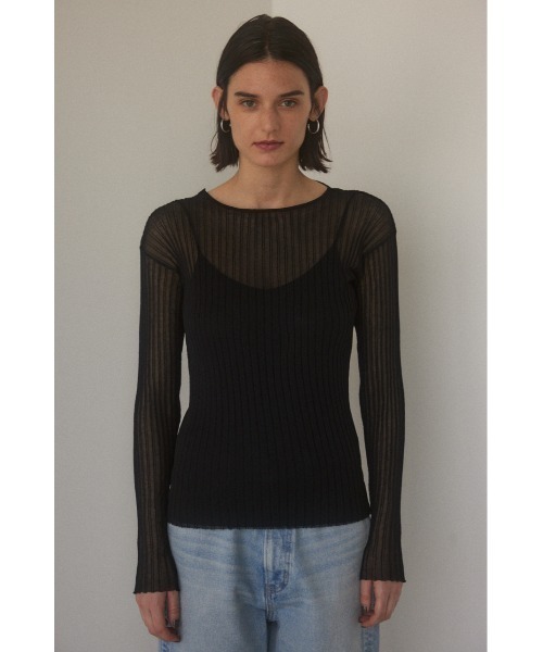 「BLACK BY MOUSSY」 長袖カットソー FREE オフホワイト レディース_画像8