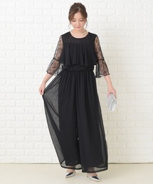 Lace Ladies（レースレディース） パンツドレス ロング丈 シフォン