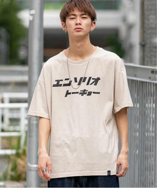 LOG RAP BY KATIN ロゴ&バックプリントTシャツ M ホワイト LOG RAP BY KATIN ロゴ&バックプリントTシャツ M ホワイト King