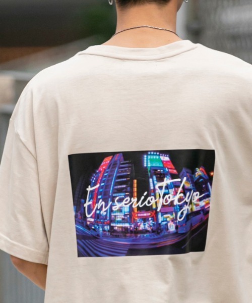 En serio TOKYO tシャツ Tシャツ カタカナロゴ バックフォト