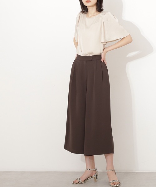 NATURAL BEAUTY BASIC マルチサイズ ブラウス シャツ サテン