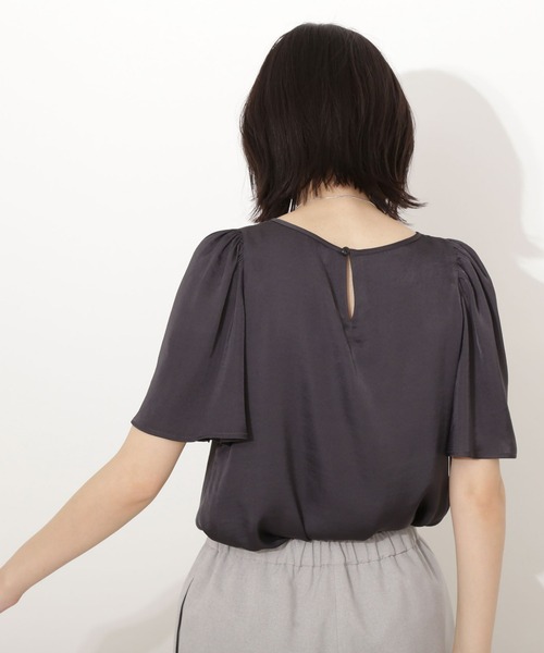 NATURAL BEAUTY BASIC マルチサイズ ブラウス シャツ サテン