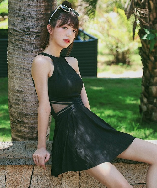 TeddyShop（テディショップ） 水着 レディース ハイネックワンピ風