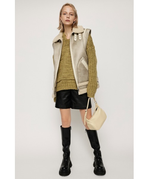 SLY ニット HOODED TUNIC KNIT TOPS フーデッド チュニック