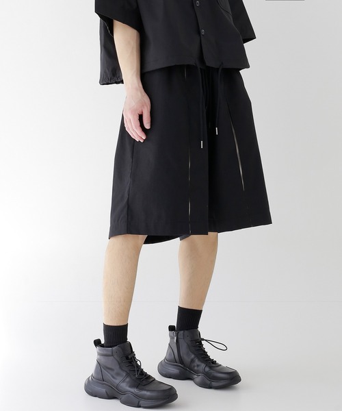 黒シンプルショートパンツ hp-hpm1-01pt30-00.jpg