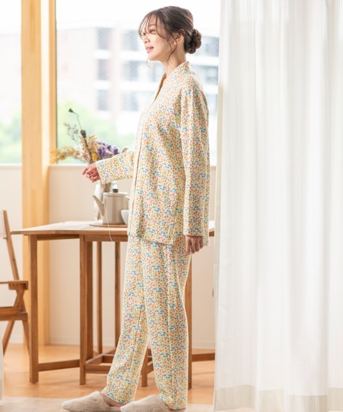 新品未使用 Lulumerry ベージュ ルームウェアセットMサイズ LIBERTY. パジャマ ルームウェア 「LIBERTY」ニットキルト