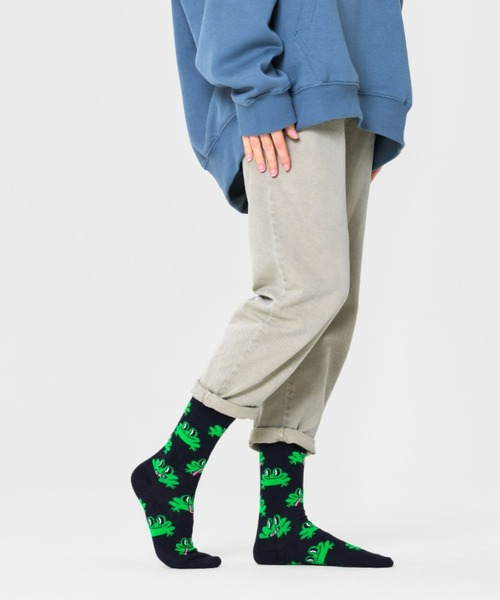 Happy Socks 靴下 Frog クルーソックス 10231084 レディース