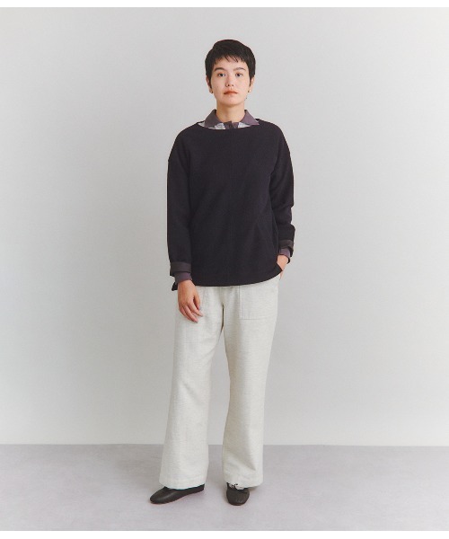 tシャツ Wool Seed Stich ポケットプルオーバー レディース HeRIN.CYE ニット セーター Bi color zip knit pullover バイ