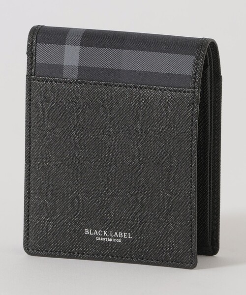 BLACK LABEL CRESTBRIDGE 財布 エンボスレザートーナルクレスト 