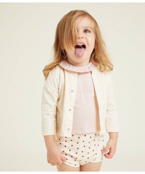 PETIT BATEAU（プチバトー） カーディガン ベビー3点セット キッズ
