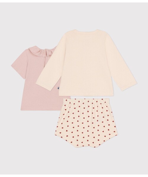 プチバトー PETIT BATEAU 6点セット　3a＋6a プチバトー PETIT BATEAU ベビー3点セット （ライトブルー/マルチ