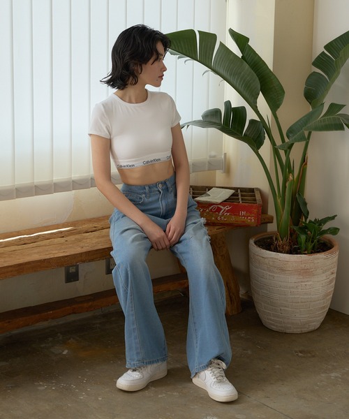 カルバンクライン 新品 タグ付き スポーツ ブラトップ Calvin Klein（カルバン・クライン） スポーツブラ T-SHIRT BRALETTE T