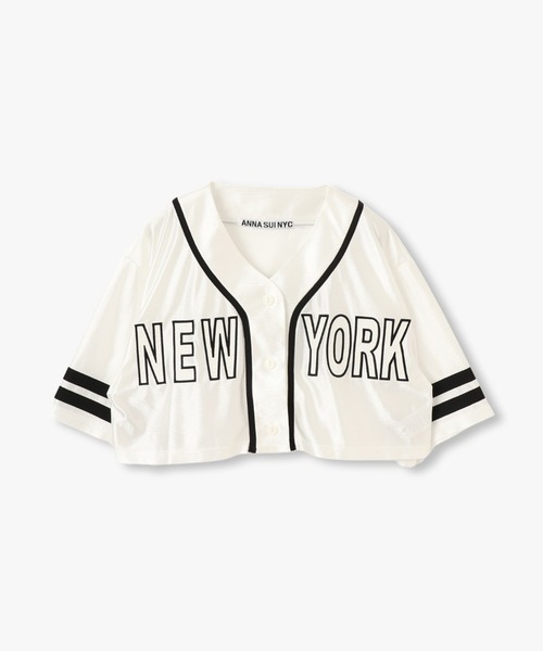 tシャツ ANNA SUI NYC NYエンブロイダリーベースボールショート