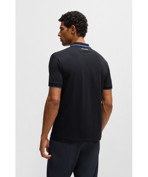 BOSS（HUGO BOSS） ポロシャツ 半袖 コットンブレンド コントラスト