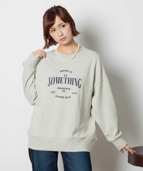 SOMETHING トレーナー スウェット 「SOMETHING」ビッグ