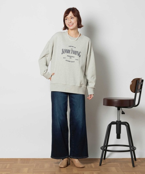 SOMETHING トレーナー スウェット 「SOMETHING」ビッグ