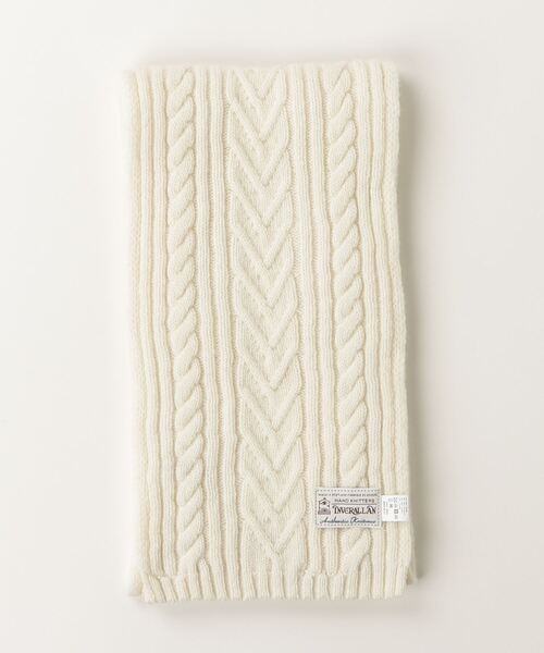 インバーアラン 22F Rib & Cable Scarf　ケーブルマフラー INVERALLAN（インバーアラン） ケーブル マフラー メンズ レディース