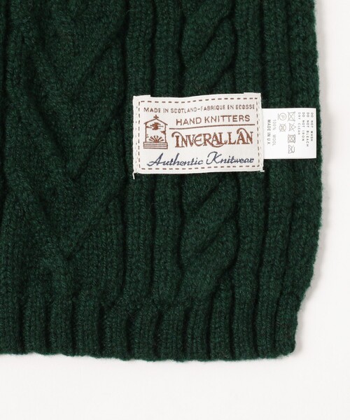 インバーアラン 22F Rib & Cable Scarf　ケーブルマフラー 22F Rib & Cable Scarf - 100% Rennie Shetland Range