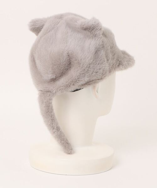 キャップ 帽子 しっぽ付きネコ耳ファーCAP レディース