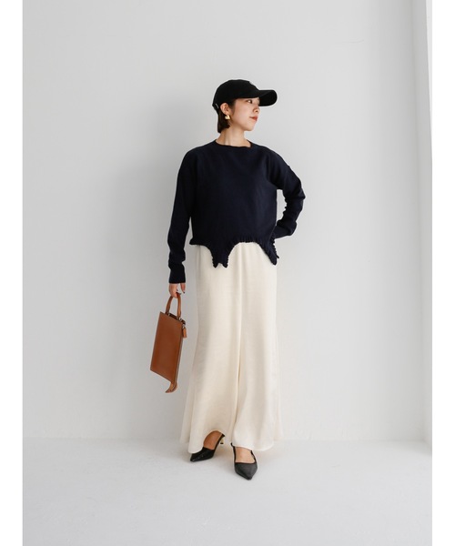 ニット/セーター Katrin TOKYO 2way frill knit Katrin TOKYO ニット セーター cropped frill knit レディース
