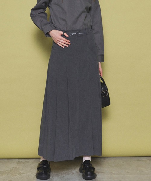MAISON SPECIAL（メゾンスペシャル） スカート Pleated Maxi Skirt