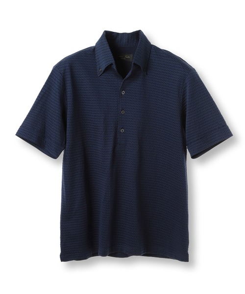 tシャツ 「ACTIVE TAILOR」サッカー織りポロシャツ「COOL MAX/吸水速乾」 メンズの画像