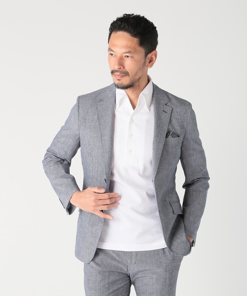 tシャツ 「ACTIVE TAILOR」サッカー織りポロシャツ「COOL MAX/吸水速乾」 メンズの画像