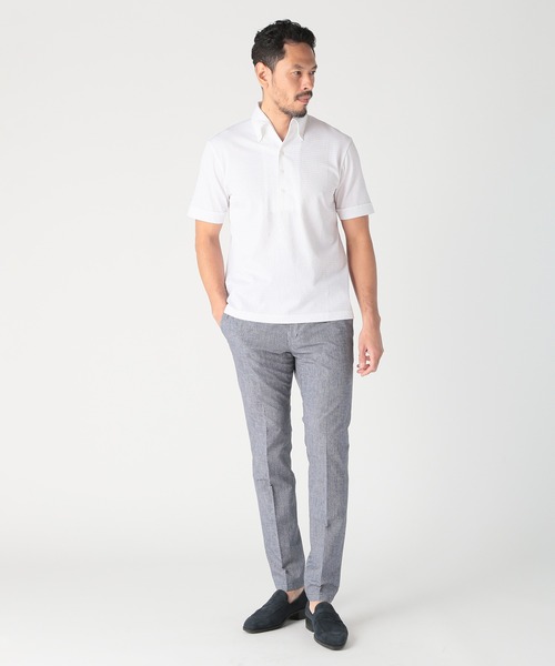 tシャツ 「ACTIVE TAILOR」サッカー織りポロシャツ「COOL MAX/吸水速乾」 メンズの画像