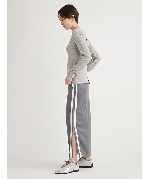 emmi ecoジャージーIラインスカート emmi atelier】ecoジャージIラインスカート（スカート）｜emmi