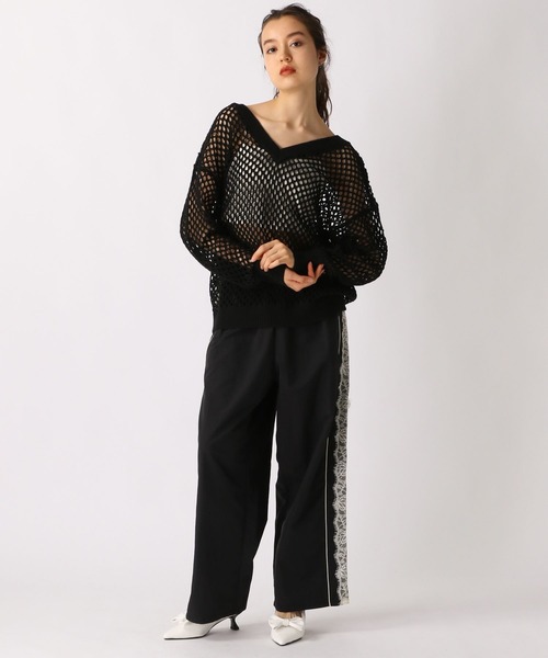 激安 FOREVER21 「2025SS」レースラインナイロンパンツ パンツ パンツ