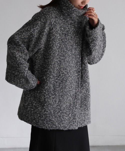 「Riberry」 ステンカラーコート MEDIUM グレー レディース_画像4