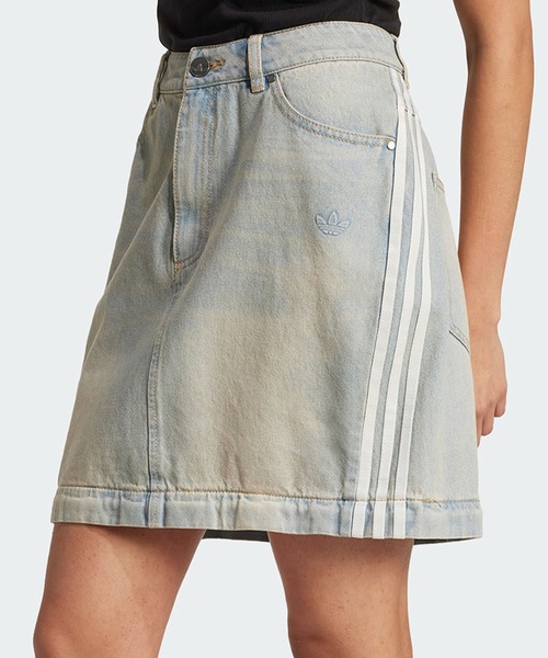 デニムスカート【ADIDAS】Adicolor 3S Denim Mini Skirt韓国発送 アディダス アディカラー デニム」からウォッシュジャケット