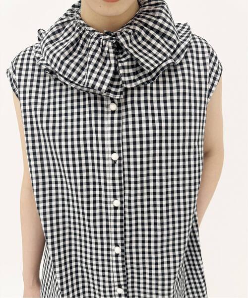「EDIT. FOR LULU」 ノースリーブブラウス X-SMALL ホワイト レディース EDIT. FOR LULU 「EDIT. LULU」 ノースリーブブラウス X-SMALL