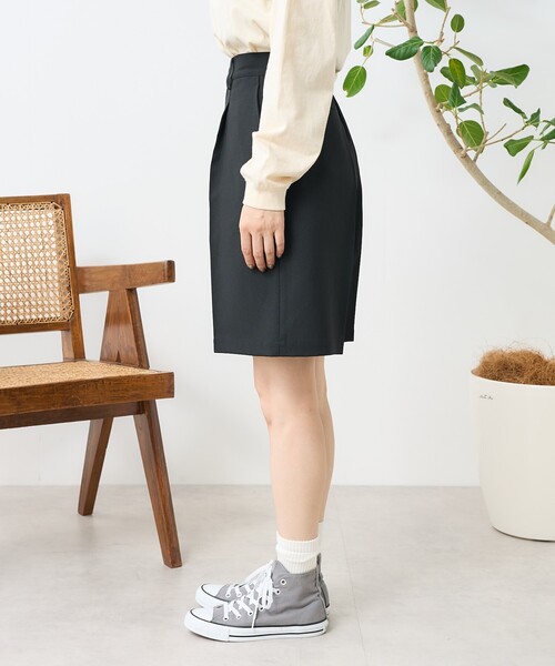 FREAK'S STORE パンツ 接触冷感/UV リネンタッチ ショートパンツ