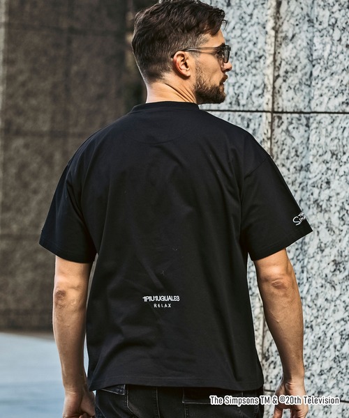 【個性的】1PIU1UGUALE3 RELAX シンプソンズ Tシャツ 1PIU1UGUALE3 RELAX tシャツ RELAX(ウノピゥウノウグァーレトレ