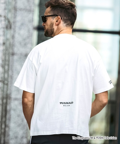 【1PIU1UGUALE3 RELAX】バートシンプソン半袖Tシャツ 1PIU1UGUALE3 RELAX tシャツ RELAX(ウノピゥウノウグァーレトレ