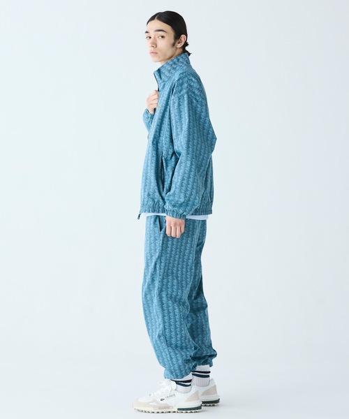 LACOSTE スウェットパンツ ジャージ モノグラムジャカード撥水